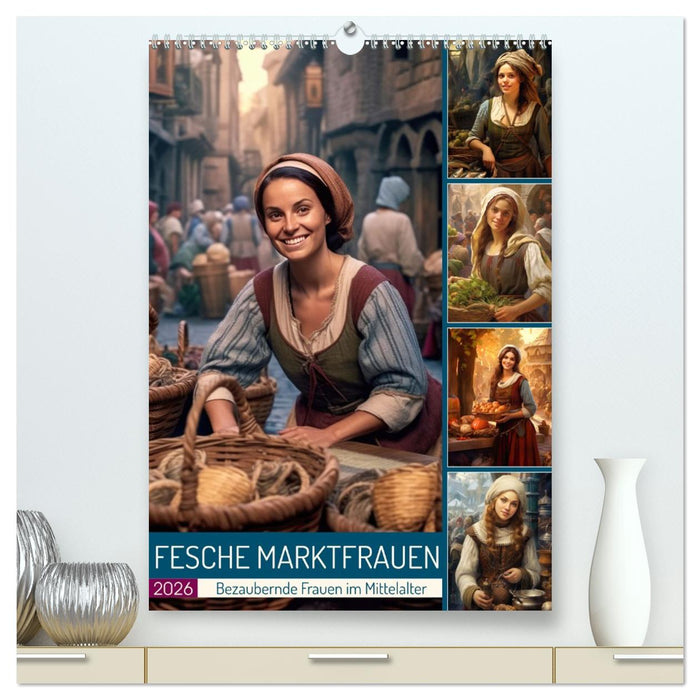 Fesche Marktfrauen (CALVENDO Premium Wandkalender 2026)