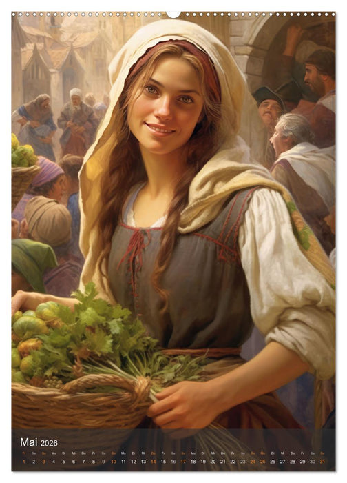 Fesche Marktfrauen (CALVENDO Premium Wandkalender 2026)
