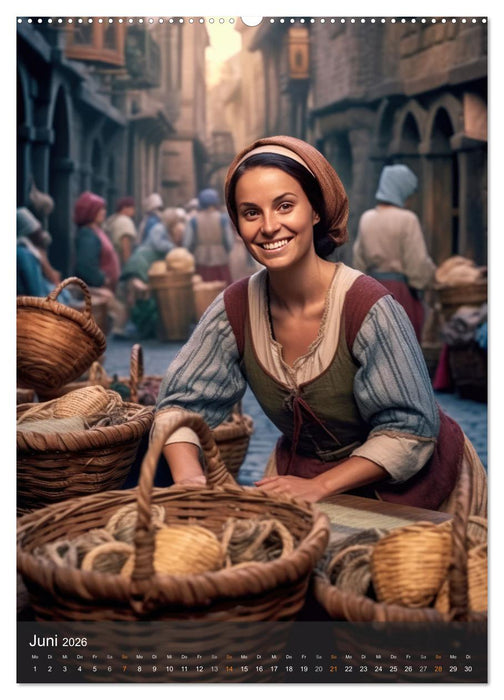 Fesche Marktfrauen (CALVENDO Premium Wandkalender 2026)