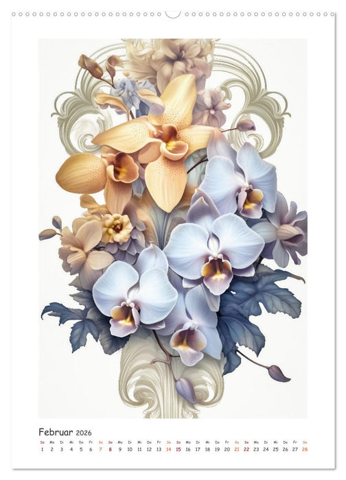Blumen-Sinfonie (CALVENDO Premium Wandkalender 2026)