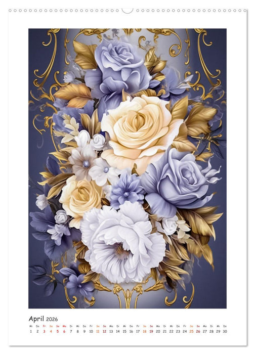 Blumen-Sinfonie (CALVENDO Premium Wandkalender 2026)