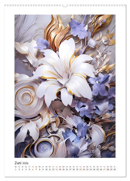 Blumen-Sinfonie (CALVENDO Premium Wandkalender 2026)