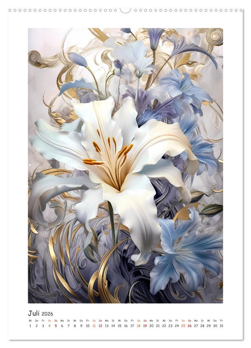 Blumen-Sinfonie (CALVENDO Premium Wandkalender 2026)