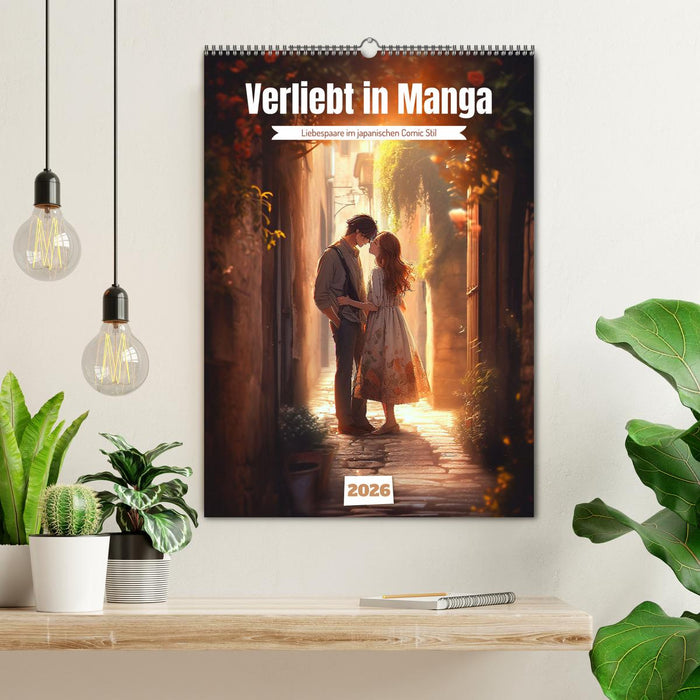 Verliebt in Manga (CALVENDO Wandkalender 2026)