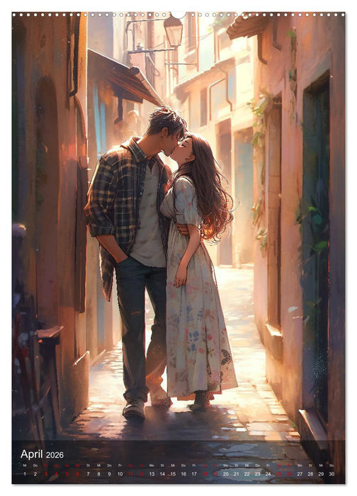 Verliebt in Manga (CALVENDO Wandkalender 2026)