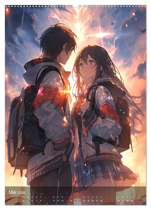 Verliebt in Manga (CALVENDO Wandkalender 2026)