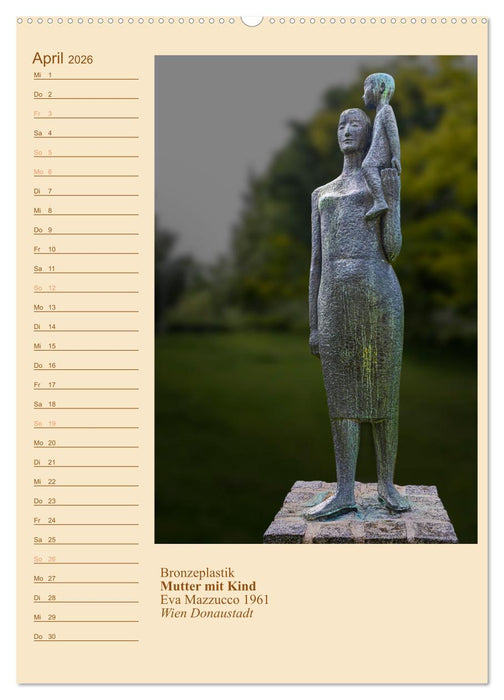 Mütter mit Kindern in der Kunst (CALVENDO Wandkalender 2026)