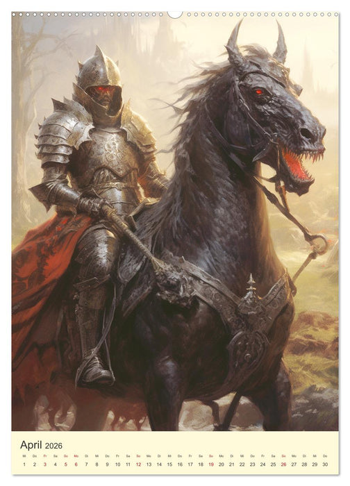 Der Drachenkönig. Ritter unter der Herrschaft des Biests (CALVENDO Premium Wandkalender 2026)
