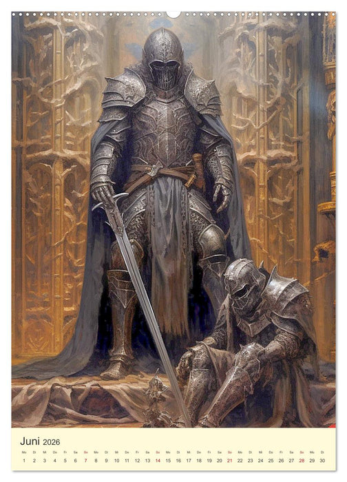 Der Drachenkönig. Ritter unter der Herrschaft des Biests (CALVENDO Premium Wandkalender 2026)