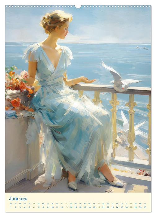 Feminine Romantik – Impressionistische Bilder (CALVENDO Wandkalender 2026)