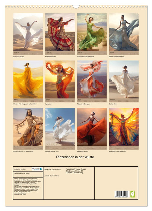 Tänzerinnen in der Wüste (CALVENDO Wandkalender 2026)
