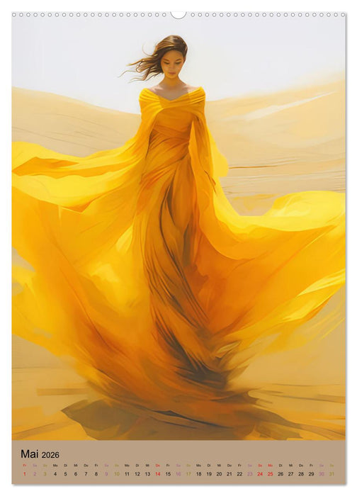 Tänzerinnen in der Wüste (CALVENDO Wandkalender 2026)