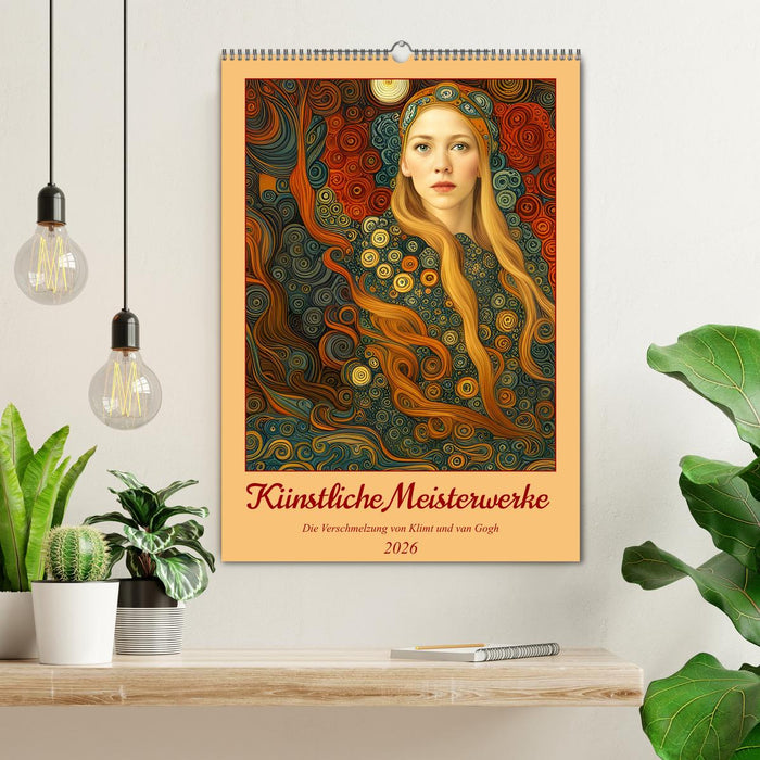 Künstliche Meisterwerke (CALVENDO Wandkalender 2026)