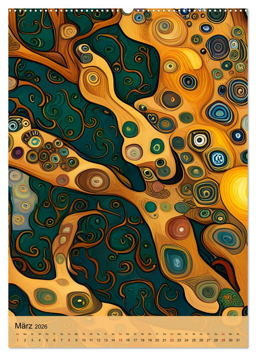 Künstliche Meisterwerke (CALVENDO Wandkalender 2026)