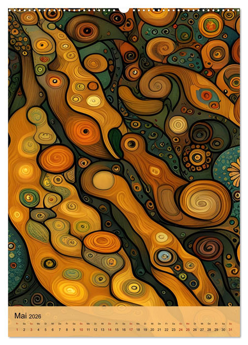 Künstliche Meisterwerke (CALVENDO Wandkalender 2026)