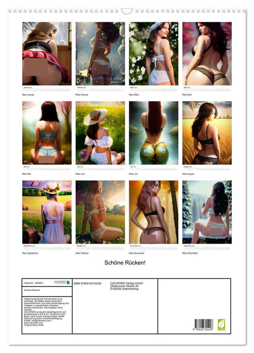Schöne Rücken! (CALVENDO Wandkalender 2026)
