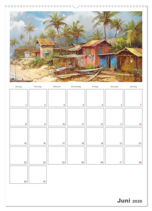 Die Karibik. Der Zauber tropischer Juwele (CALVENDO Premium Wandkalender 2026)