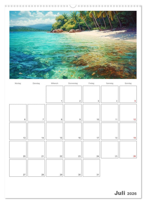 Die Karibik. Der Zauber tropischer Juwele (CALVENDO Premium Wandkalender 2026)
