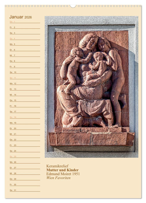 Mütter mit Kindern in der Kunst (CALVENDO Premium Wandkalender 2026)