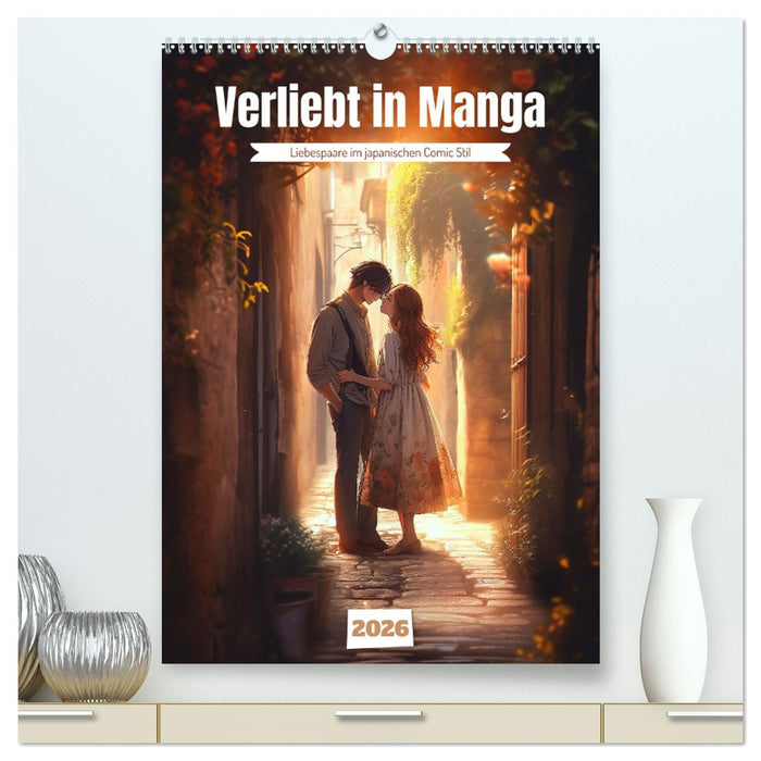 Verliebt in Manga (CALVENDO Premium Wandkalender 2026)