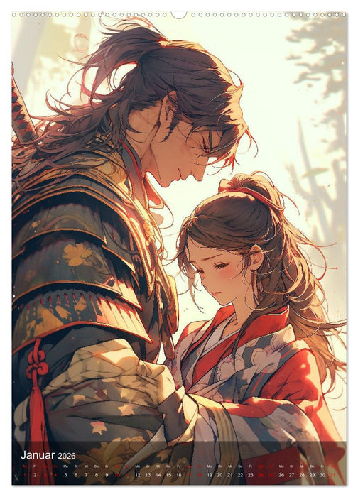 Verliebt in Manga (CALVENDO Premium Wandkalender 2026)
