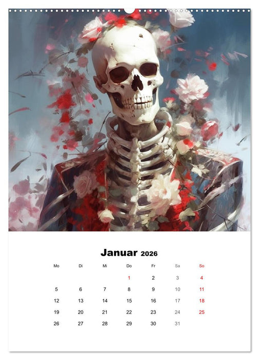 Gothic-Flower-Punk. Düster-romantische Kunst (CALVENDO Wandkalender 2026)