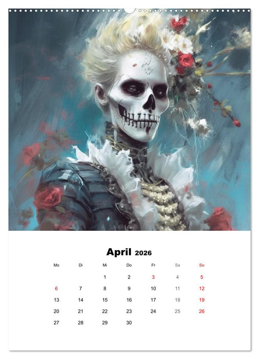 Gothic-Flower-Punk. Düster-romantische Kunst (CALVENDO Wandkalender 2026)