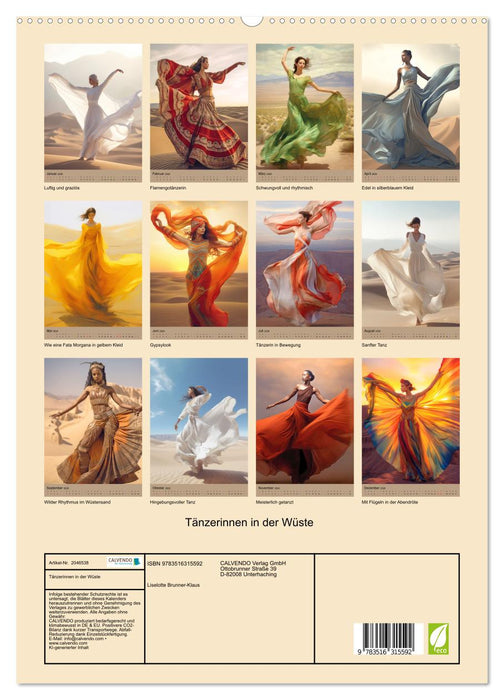 Tänzerinnen in der Wüste (CALVENDO Premium Wandkalender 2026)