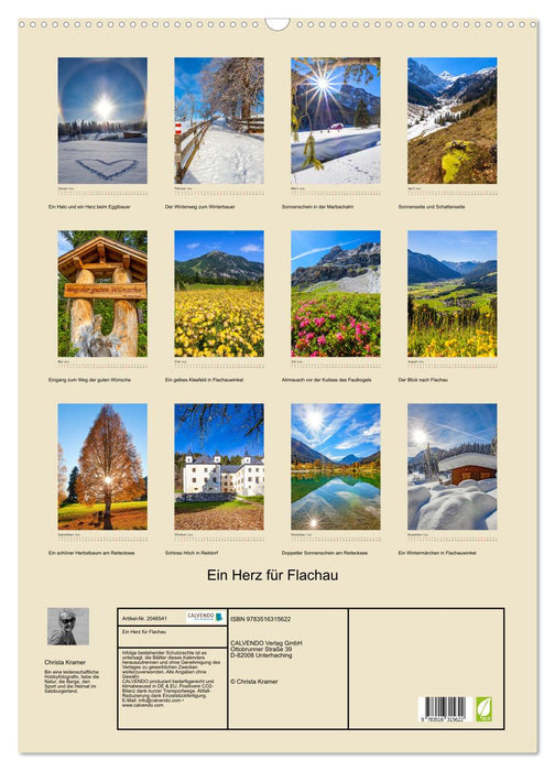 Ein Herz für Flachau (CALVENDO Wandkalender 2026)