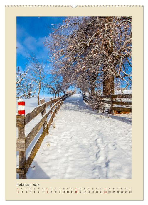 Ein Herz für Flachau (CALVENDO Wandkalender 2026)