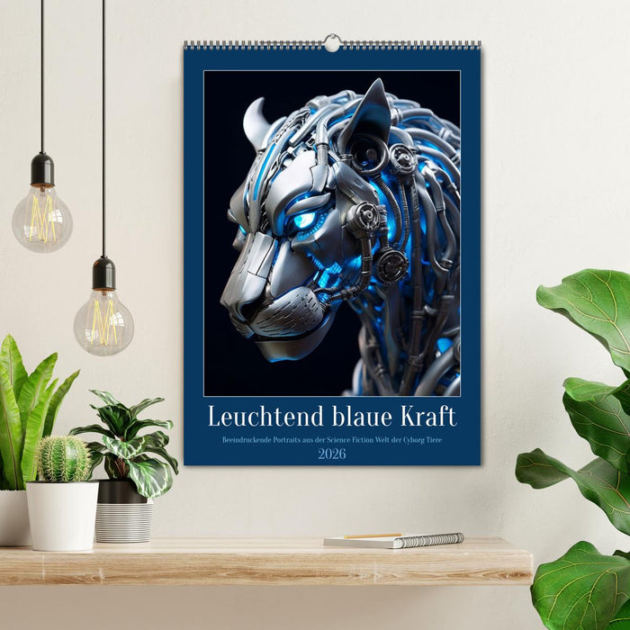 Leuchtend blaue Kraft (CALVENDO Wandkalender 2026)