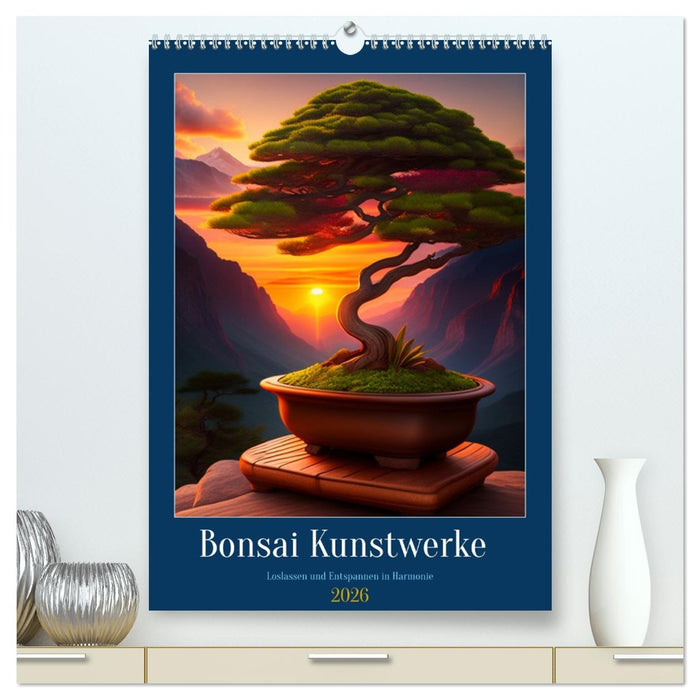 Bonsai Kunstwerke (CALVENDO Premium Wandkalender 2026)