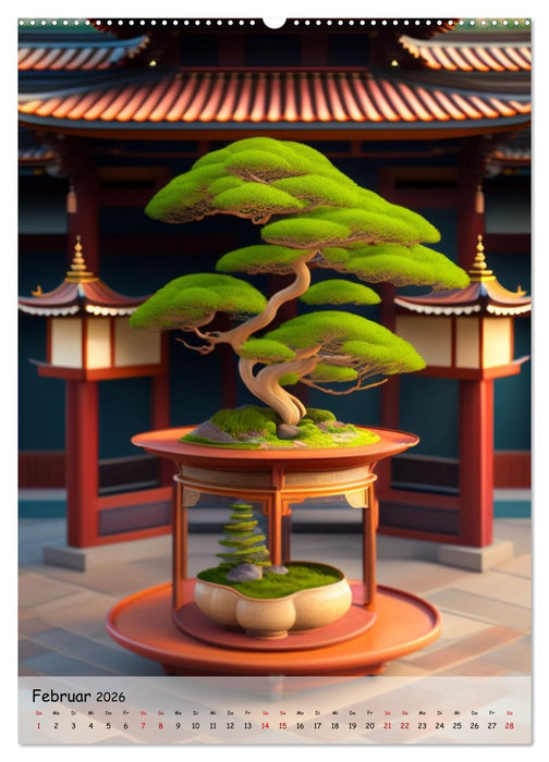 Bonsai Kunstwerke (CALVENDO Premium Wandkalender 2026)