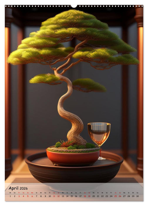 Bonsai Kunstwerke (CALVENDO Premium Wandkalender 2026)