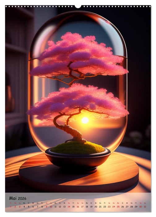 Bonsai Kunstwerke (CALVENDO Premium Wandkalender 2026)