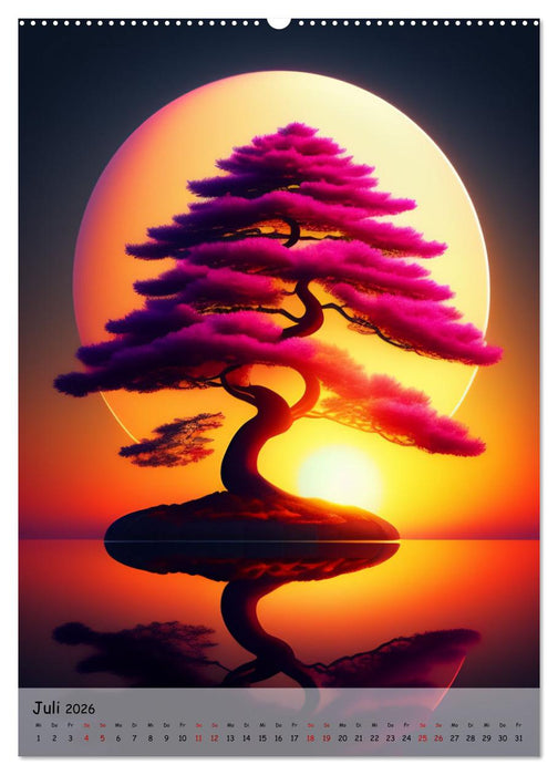 Bonsai Kunstwerke (CALVENDO Premium Wandkalender 2026)