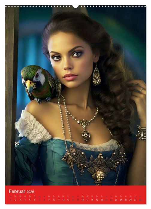 Piratenbräute Sehnsucht auf Meer (CALVENDO Wandkalender 2026)