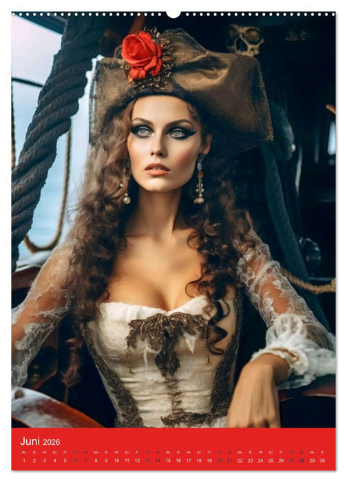 Piratenbräute Sehnsucht auf Meer (CALVENDO Wandkalender 2026)