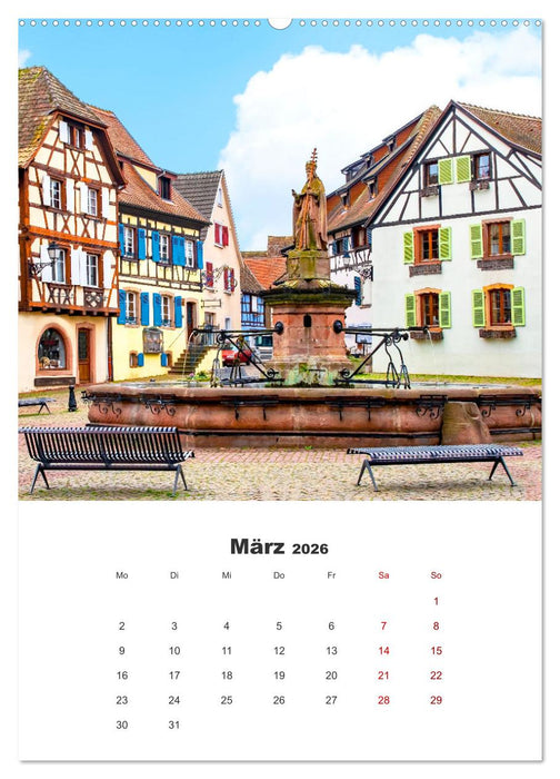 Eguisheim - Postkartenidylle (CALVENDO Premium Wandkalender 2026)