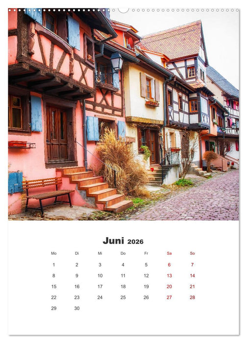 Eguisheim - Postkartenidylle (CALVENDO Premium Wandkalender 2026)