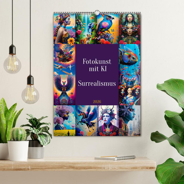 Fotokunst mit KI - Surrealismus (CALVENDO Wandkalender 2026)