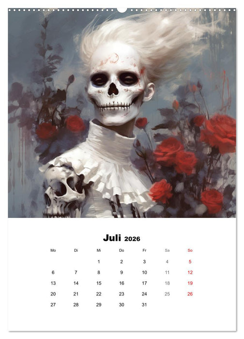 Gothic-Flower-Punk. Düster-romantische Kunst (CALVENDO Premium Wandkalender 2026)