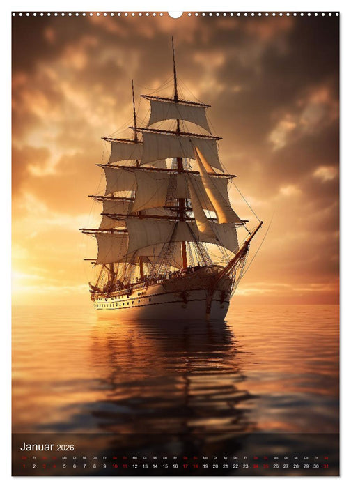 Knatternde Segel (CALVENDO Wandkalender 2026)
