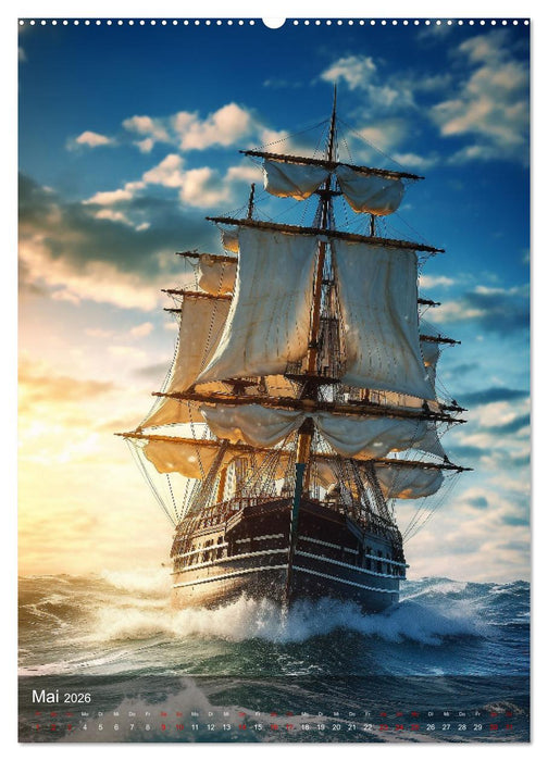 Knatternde Segel (CALVENDO Wandkalender 2026)
