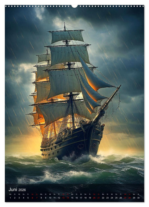 Knatternde Segel (CALVENDO Wandkalender 2026)