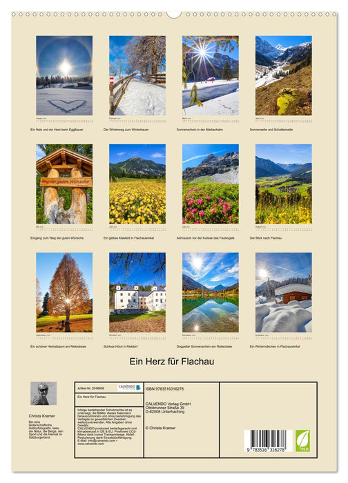 Ein Herz für Flachau (CALVENDO Premium Wandkalender 2026)
