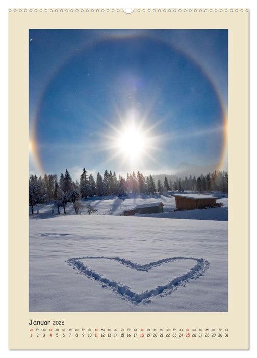 Ein Herz für Flachau (CALVENDO Premium Wandkalender 2026)