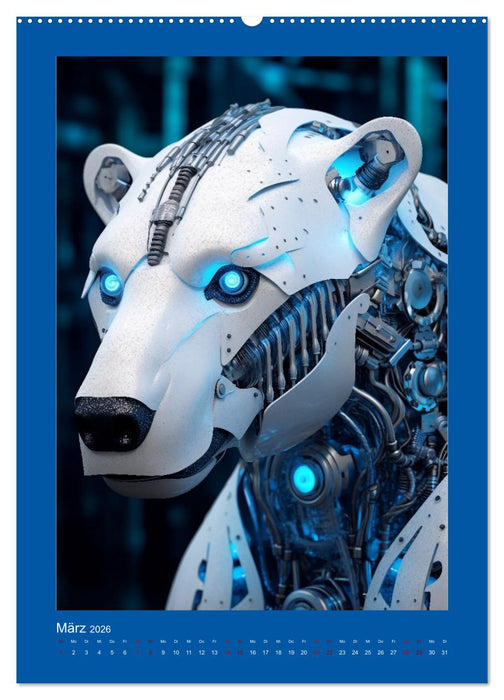 Leuchtend blaue Kraft (CALVENDO Premium Wandkalender 2026)