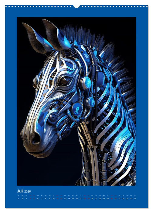 Leuchtend blaue Kraft (CALVENDO Premium Wandkalender 2026)