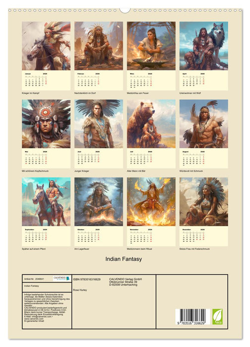 Indian Fantasy (CALVENDO Premium Wandkalender 2026)